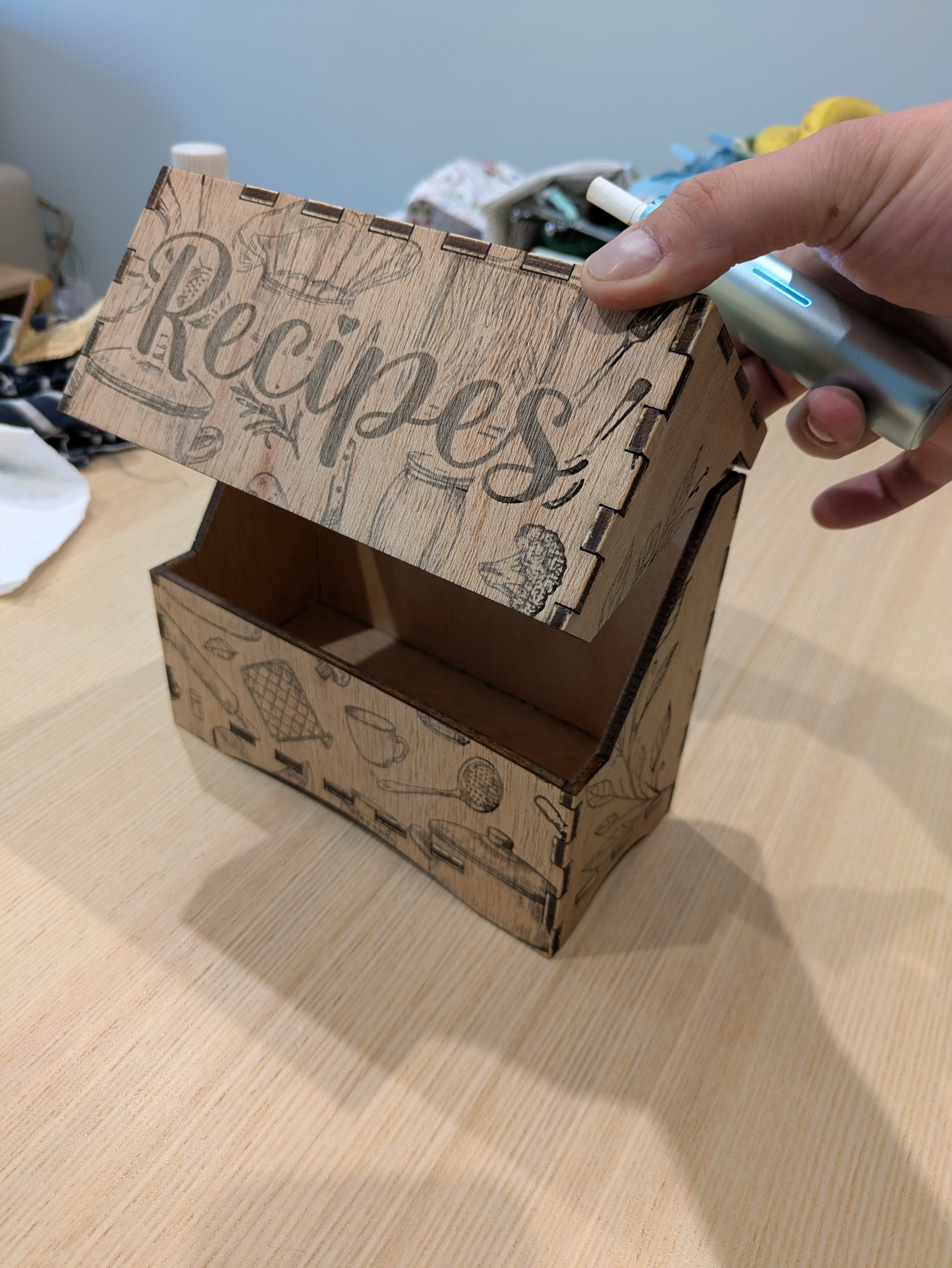 Recipes Box Open
